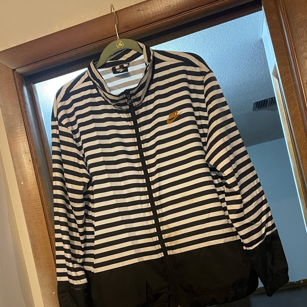 Nike Plus 1X Black and White Stipe Jacket
